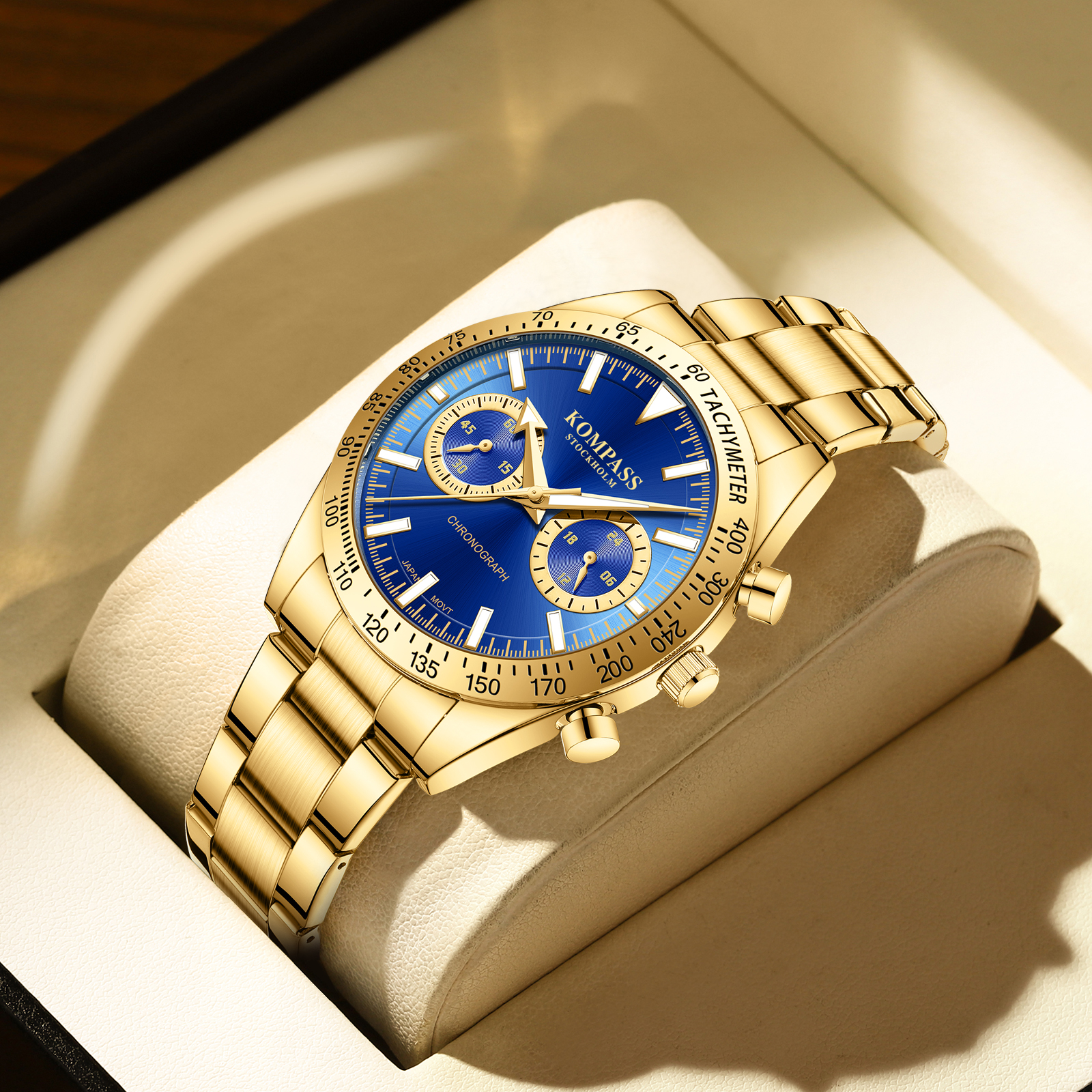 Kompass Airborne Chronograph Gold Blue - 4