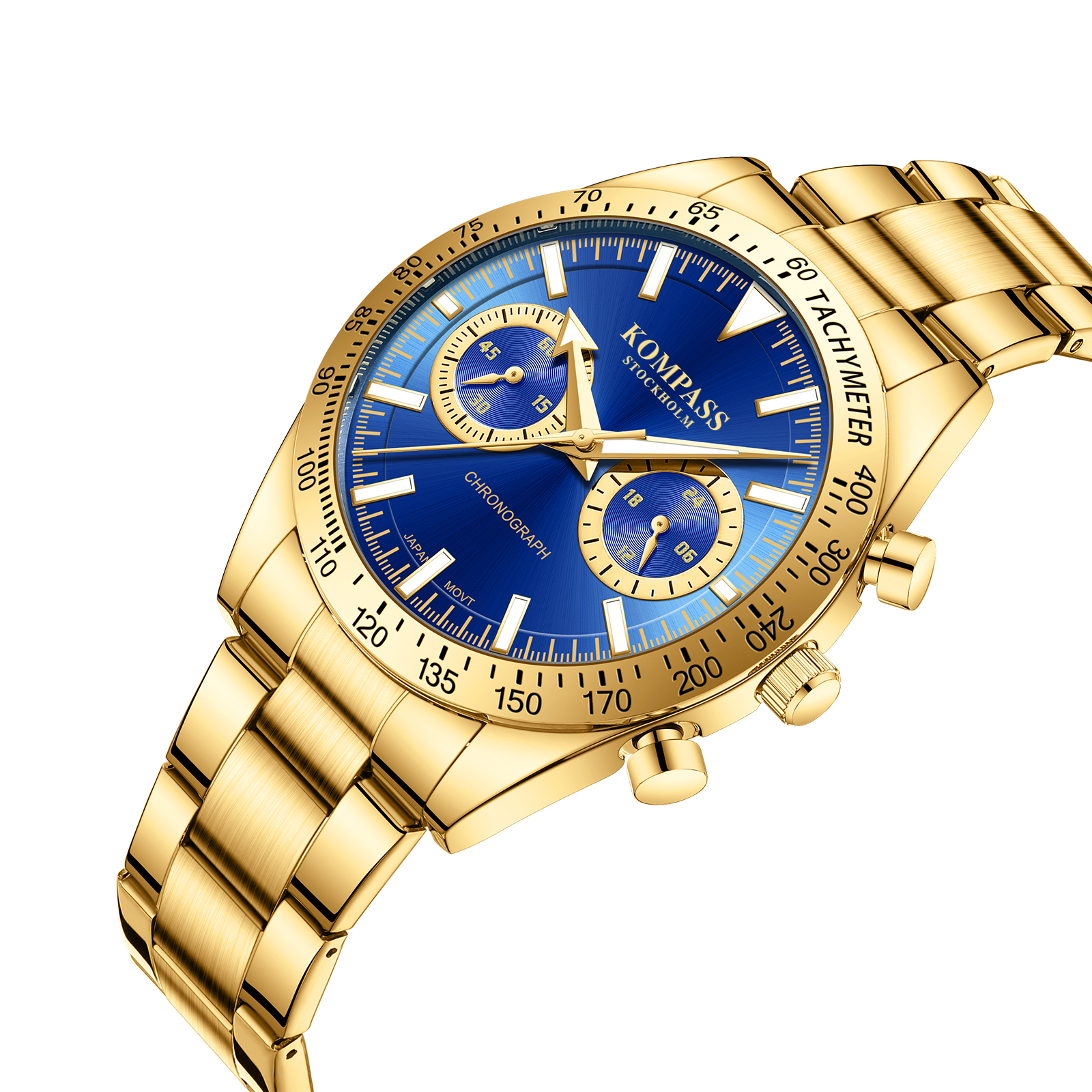 Kompass Airborne Chronograph Gold Blue - 2