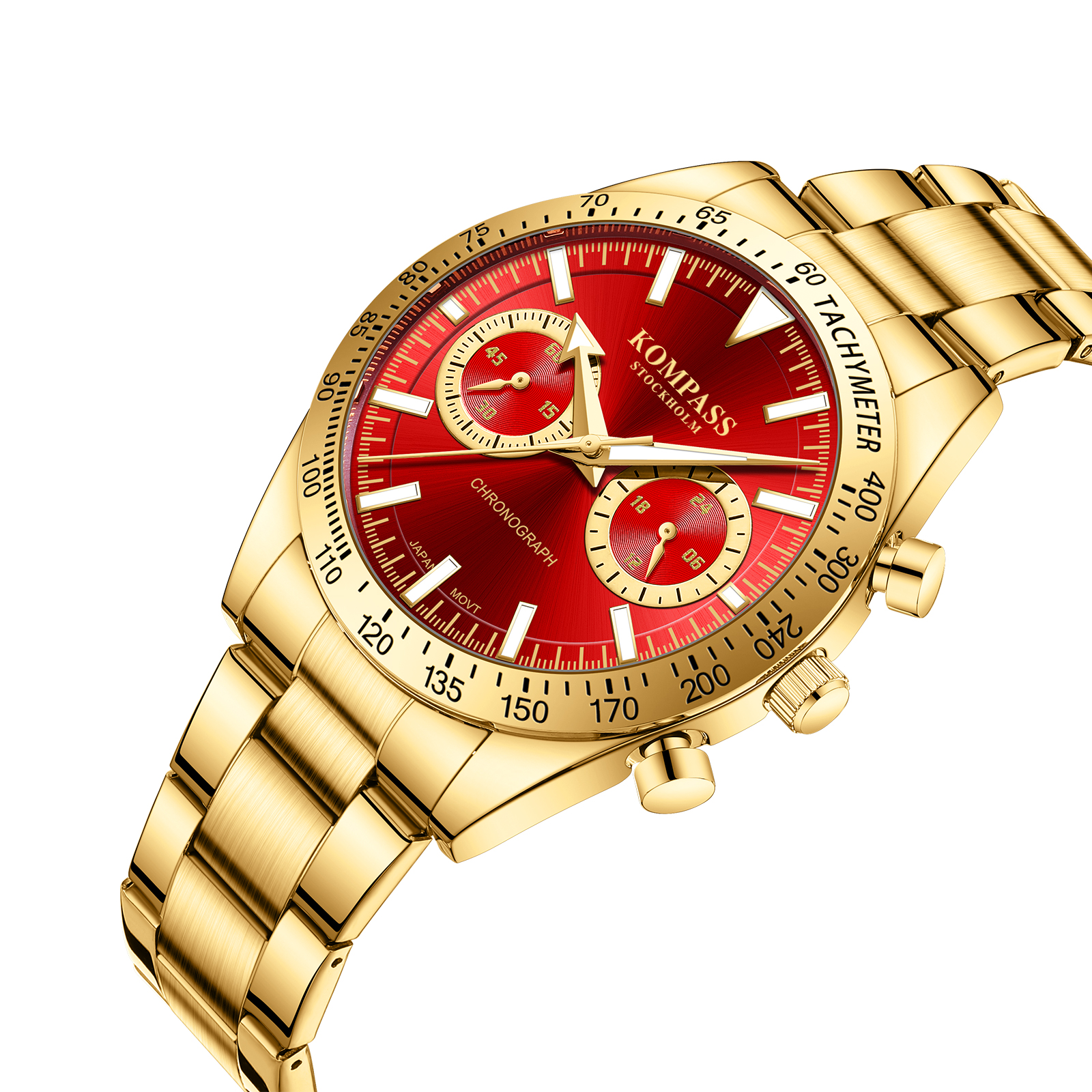 Kompass Airborne Chronograph Gold Red - 2