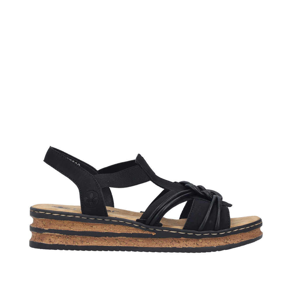 Rieker Damsandal  Svart - 10