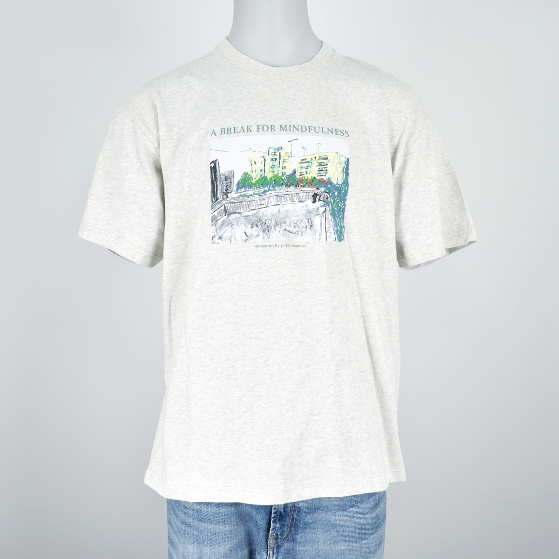 Polar - Mindfulness T-shirt Ivory Grey Melange
