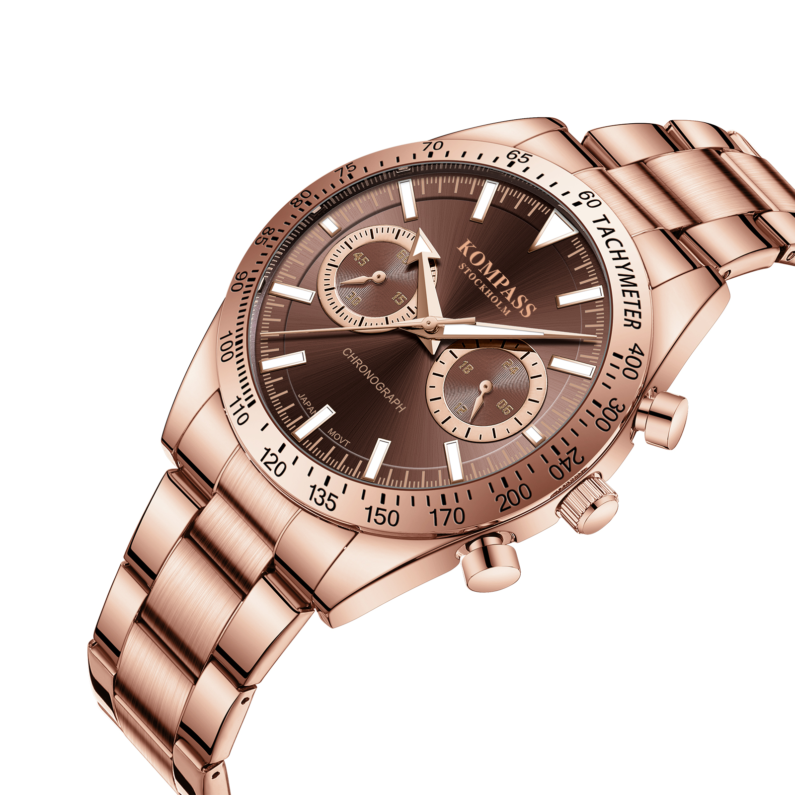 Kompass Airborne Chronograph Rose Gold Brown - 2
