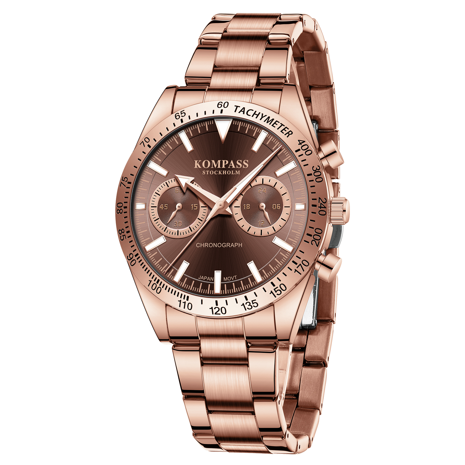 Kompass Airborne Chronograph Rose Gold Brown - 3