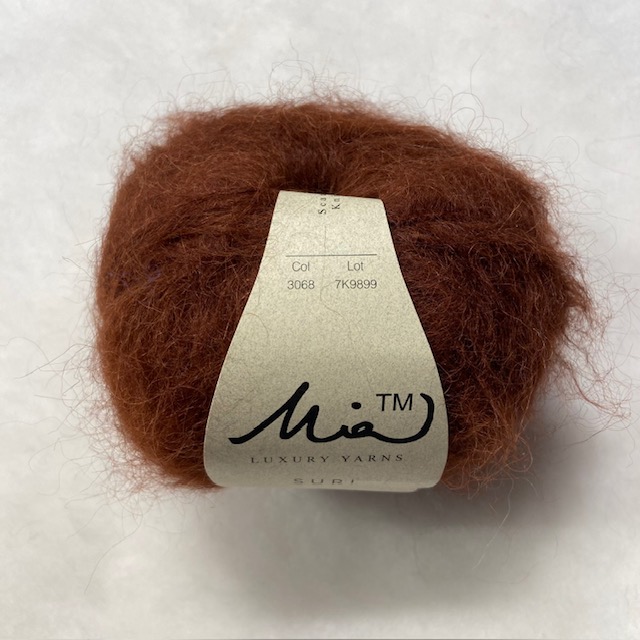 Alpacka Suri Garn -Chestnut- Kastanj