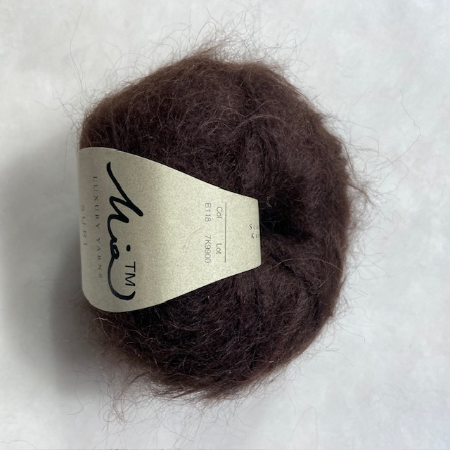 Alpacka Suri Garn -Brun - 2