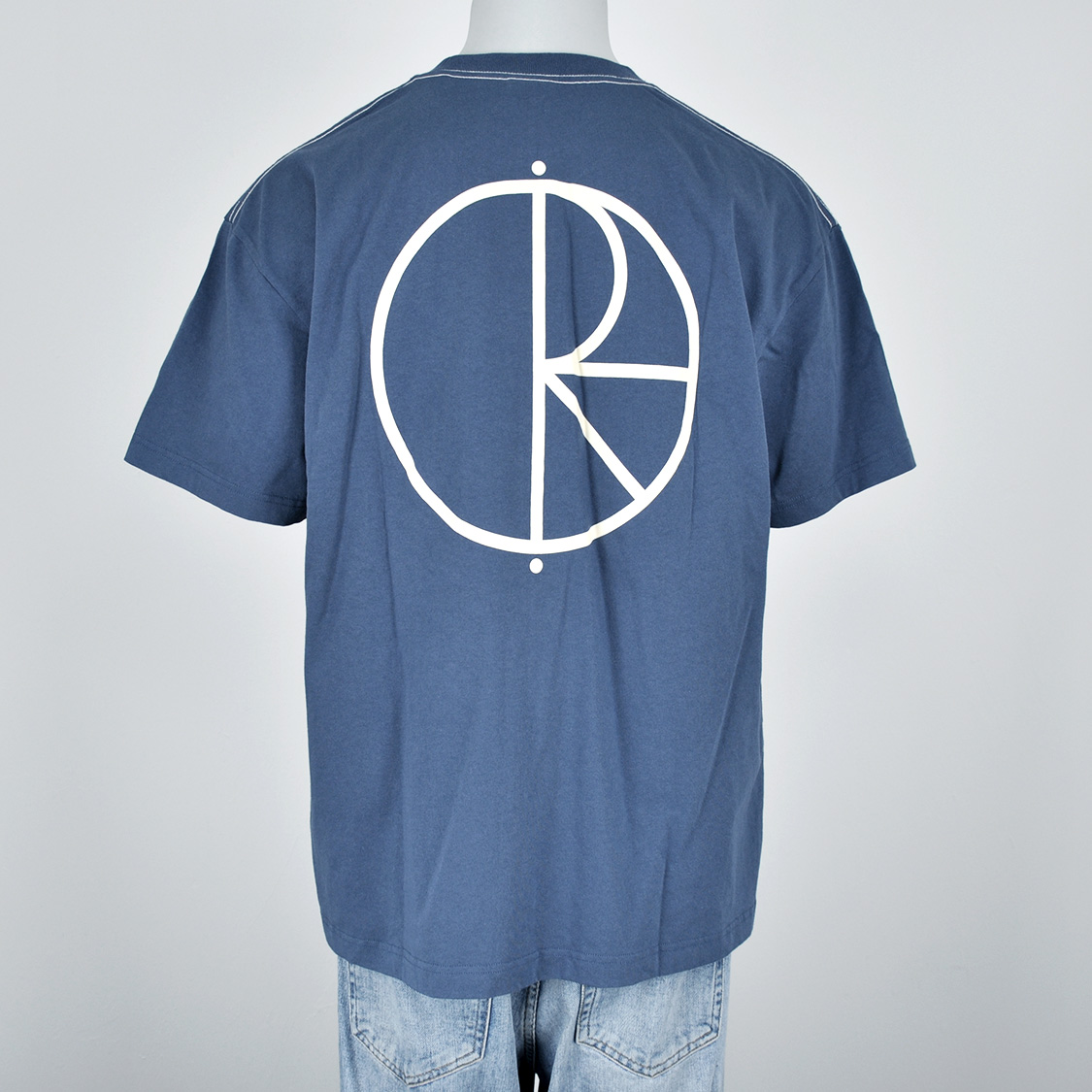 Polar - Stroke Logo Contrast T-shirt Grey Blue