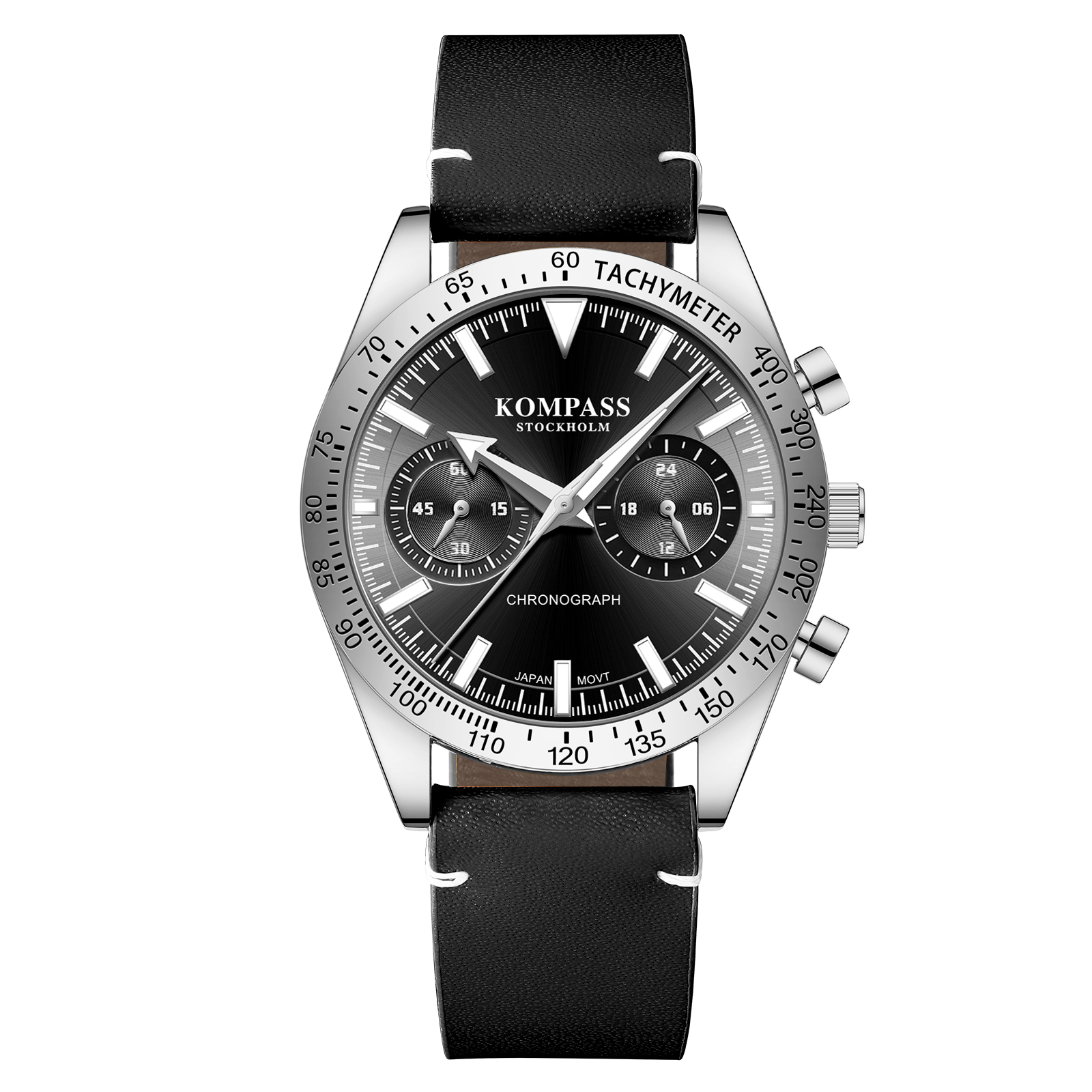 Kompass Skyborne Chronograph Silver Black
