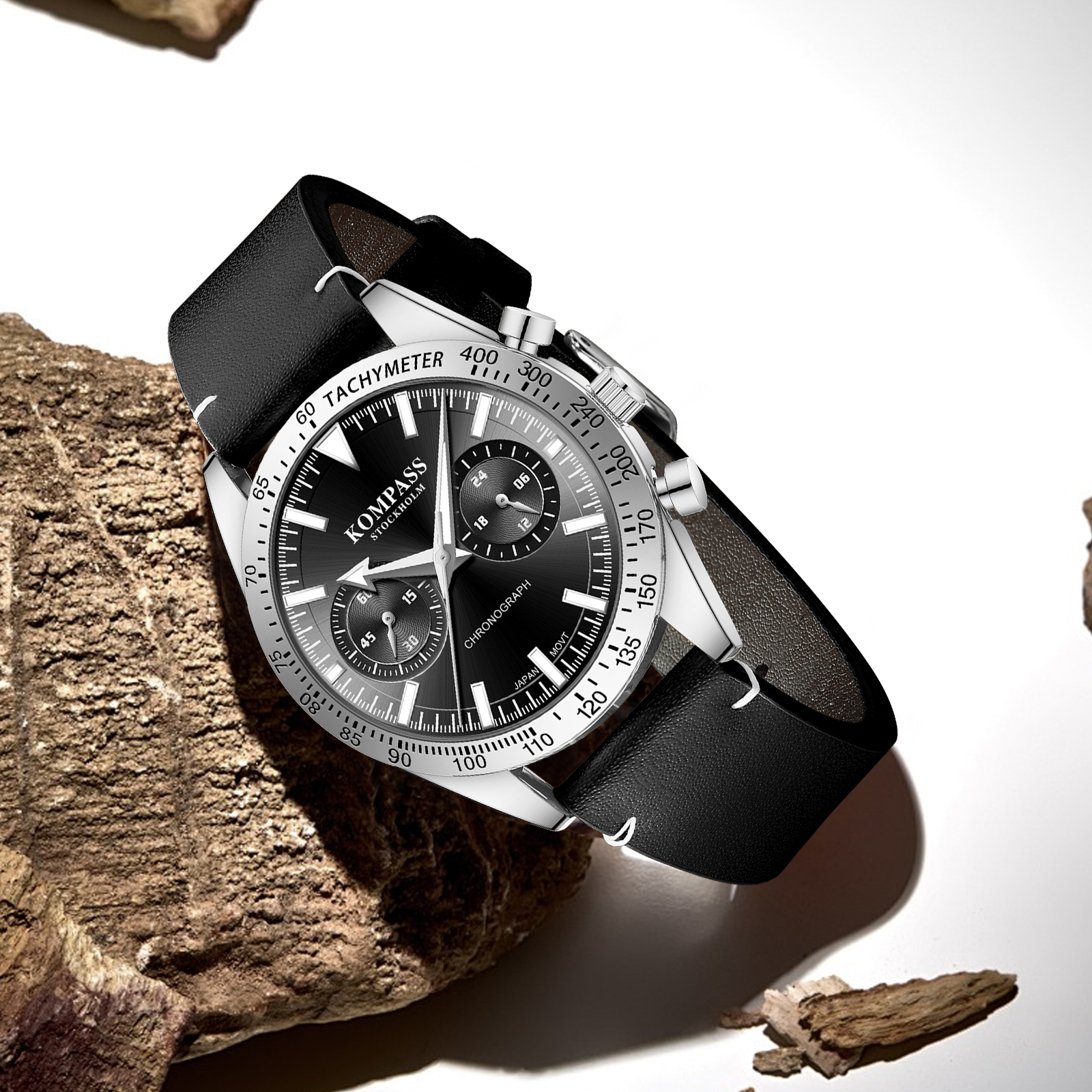 Kompass Skyborne Chronograph Silver Black - 6