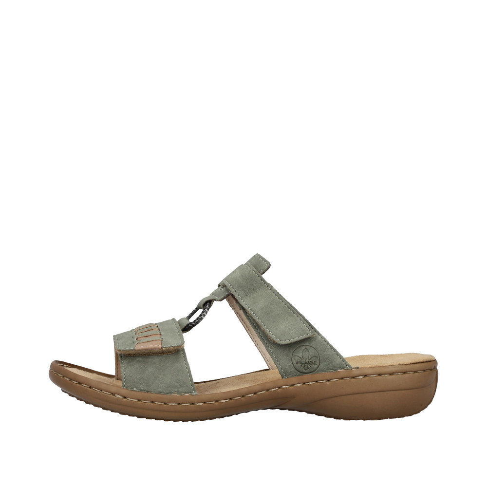 Rieker Slipin sandal  Grön - 5