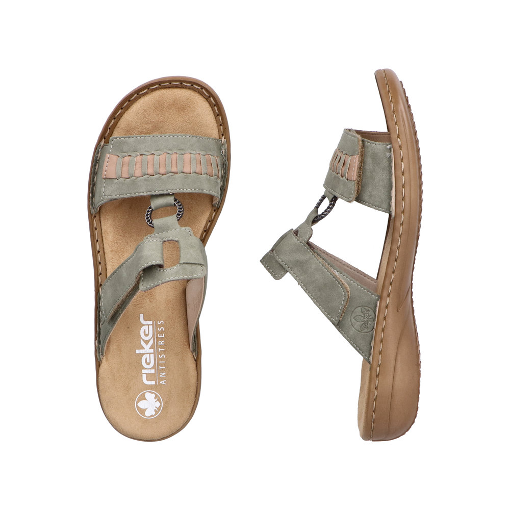 Rieker Slipin sandal  Grön - 9