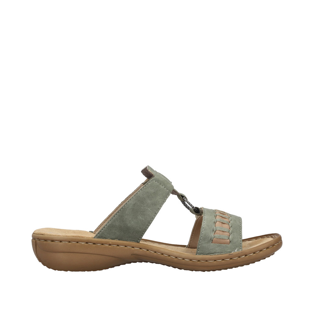 Rieker Slipin sandal  Grön - 2