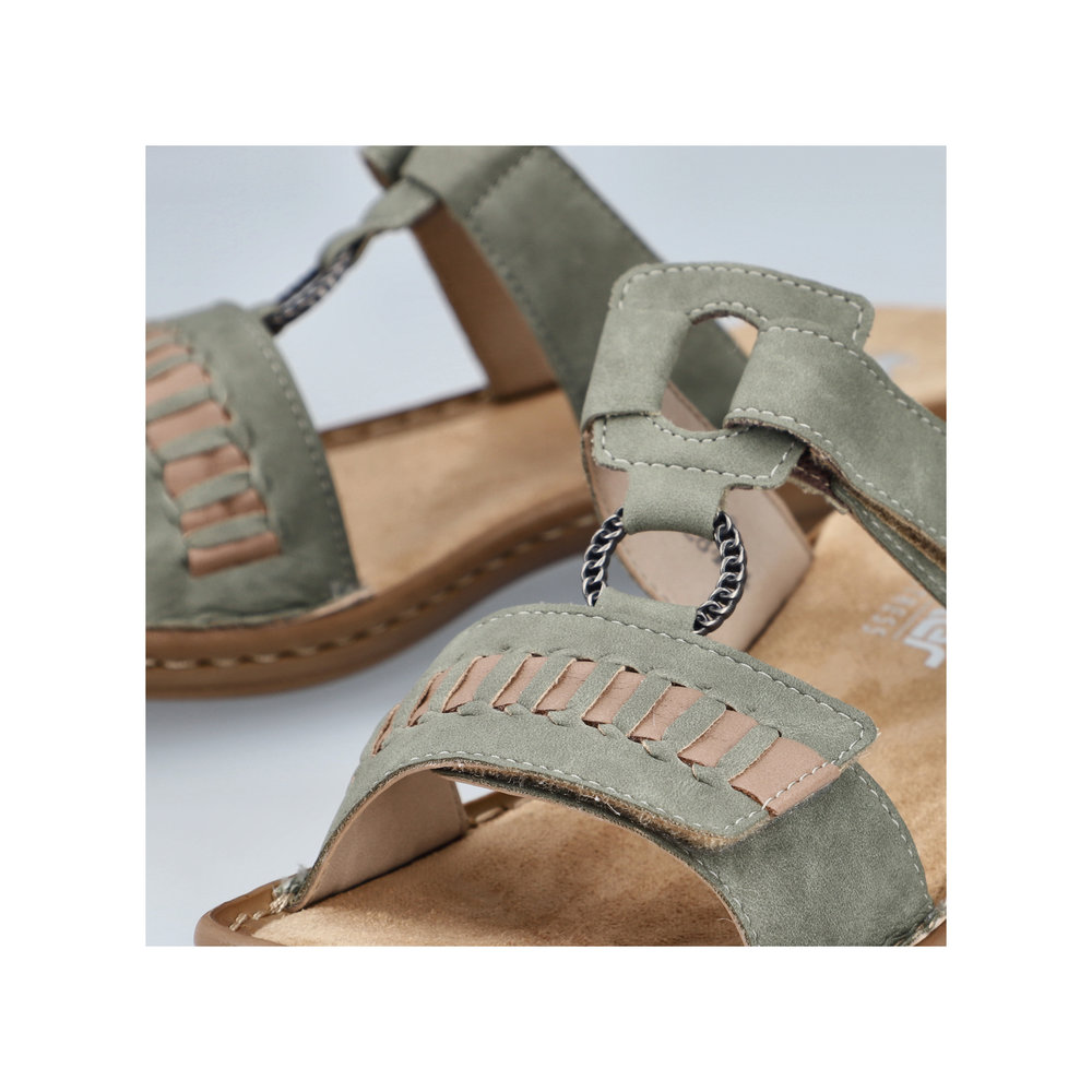 Rieker Slipin sandal  Grön - 10