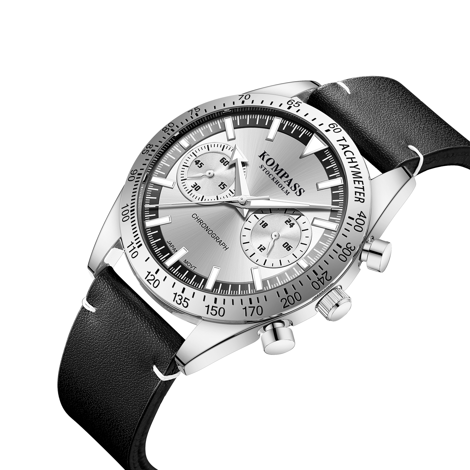 Kompass Skyborne Chronograph Silver Black Silver - 2