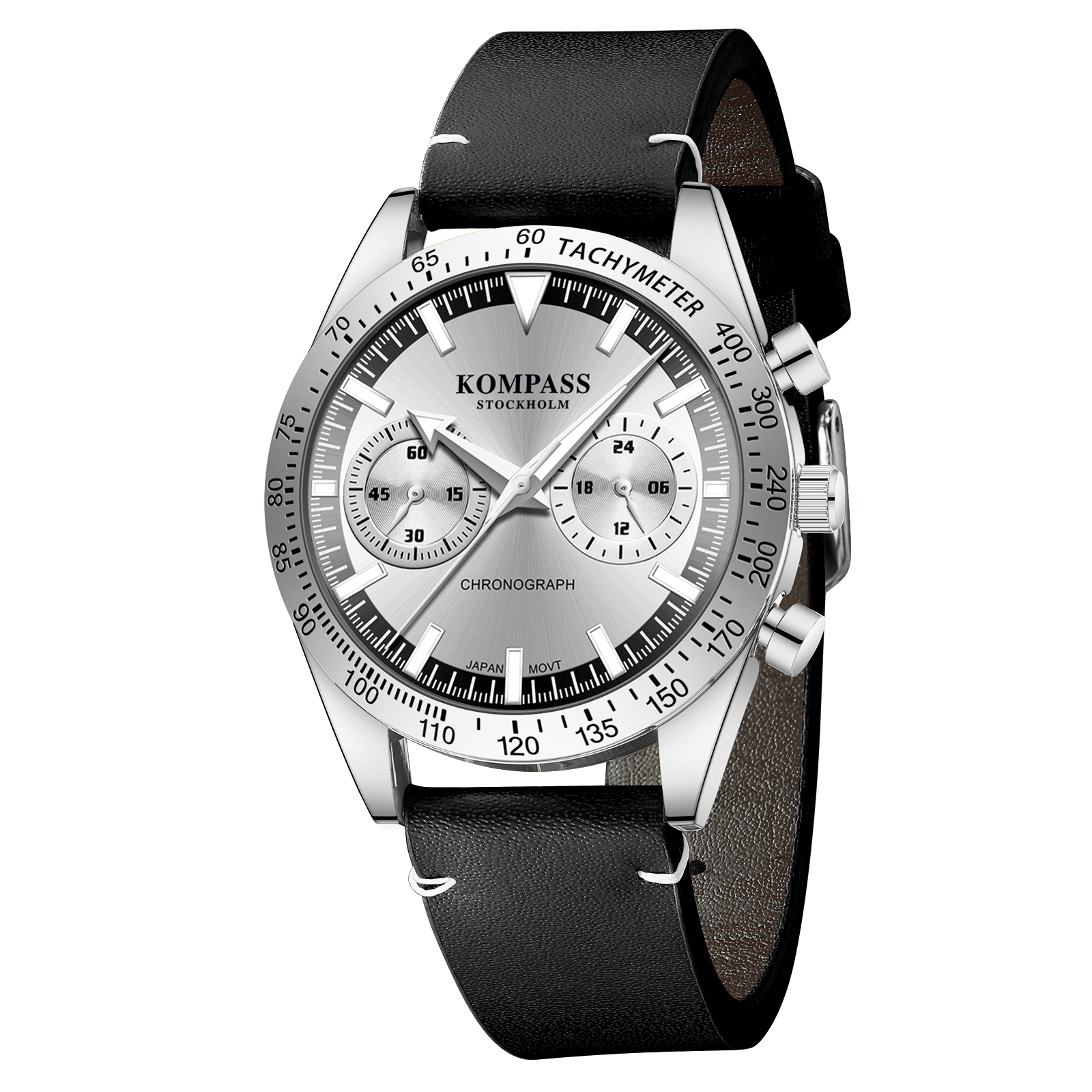 Kompass Skyborne Chronograph Silver Black Silver - 3