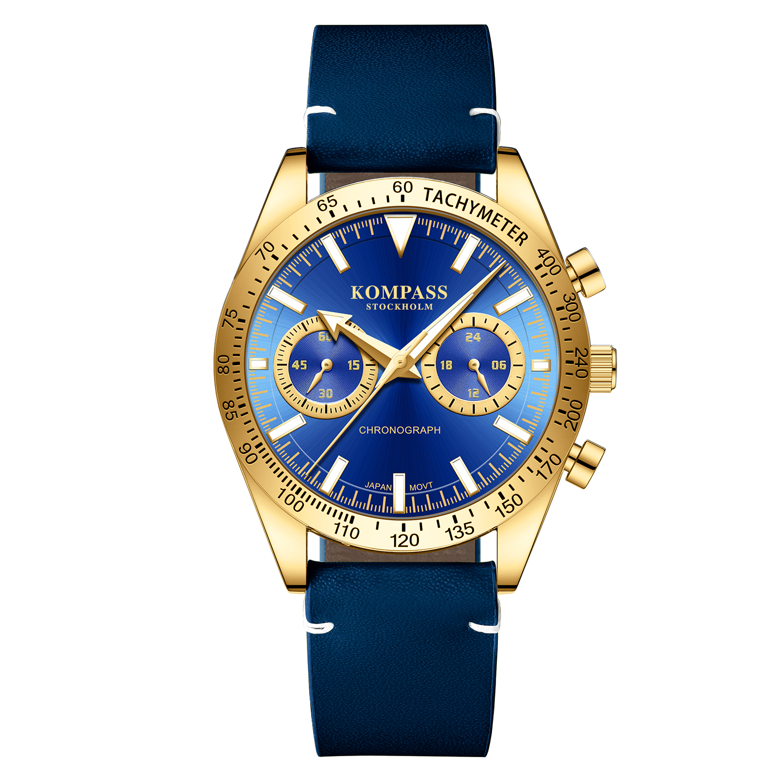 Kompass Skyborne Chronograph Gold Blue