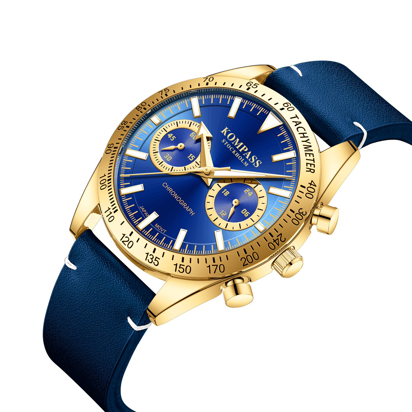 Kompass Skyborne Chronograph Gold Blue - 2