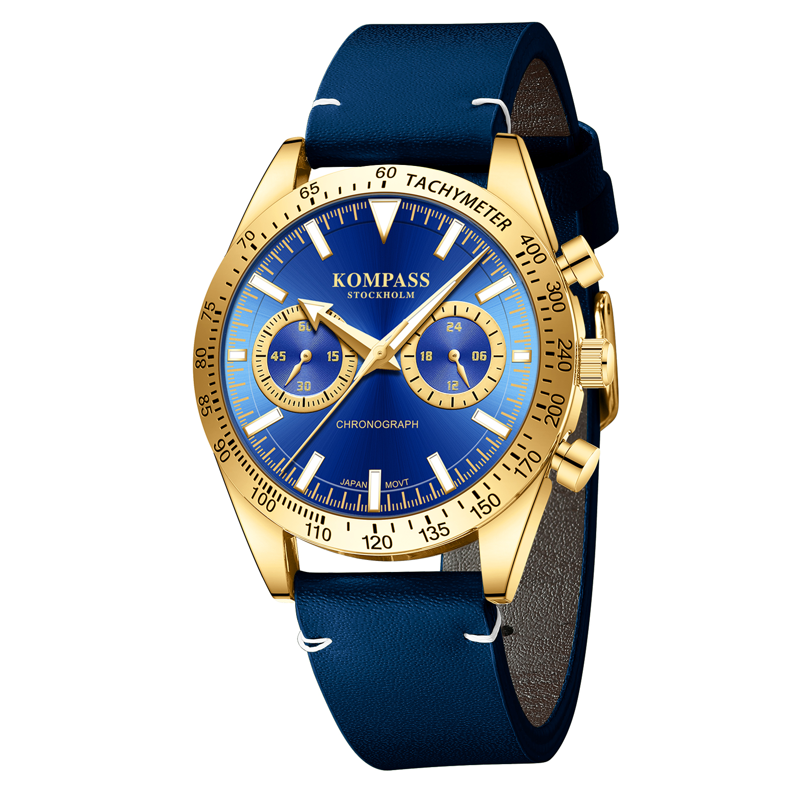 Kompass Skyborne Chronograph Gold Blue - 3