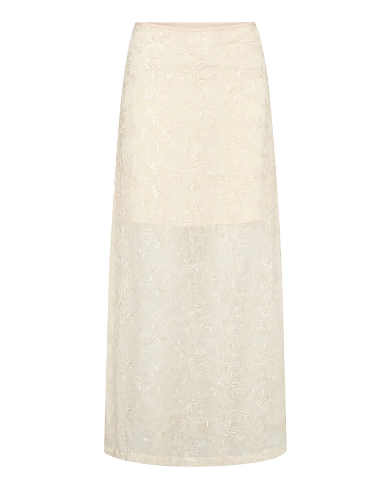 Kjol Roxy ljusbeige med paljetter