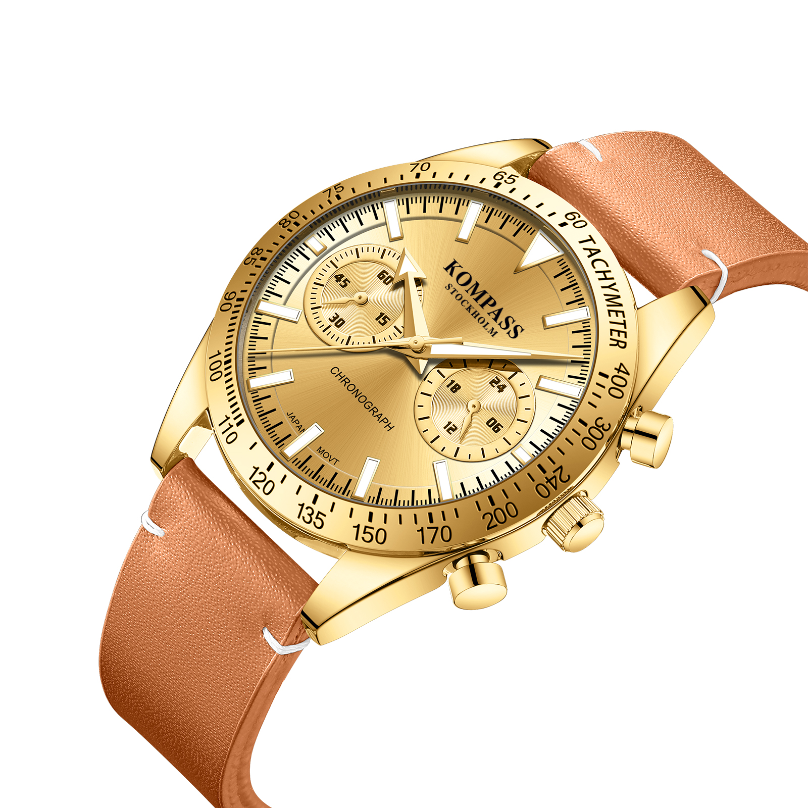 Kompass Skyborne Chronograph Gold Brown - 2