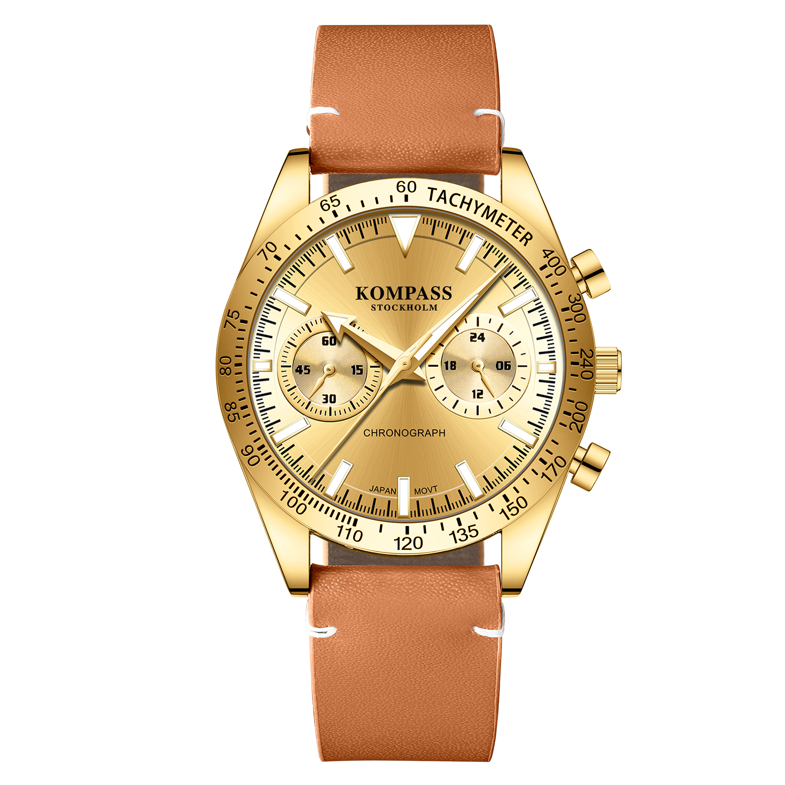 Kompass Skyborne Chronograph Gold Brown