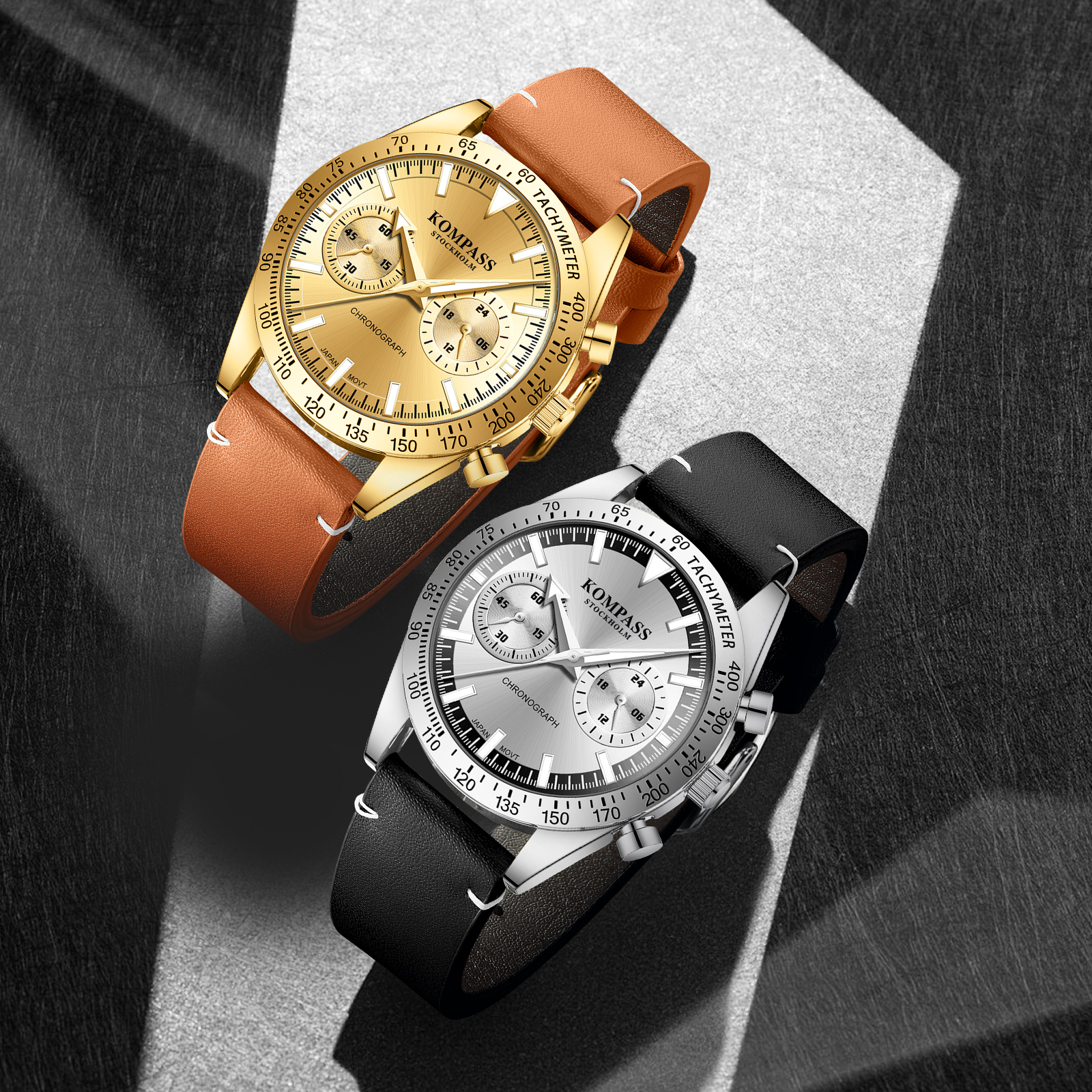 Kompass Skyborne Chronograph Gold Brown - 8