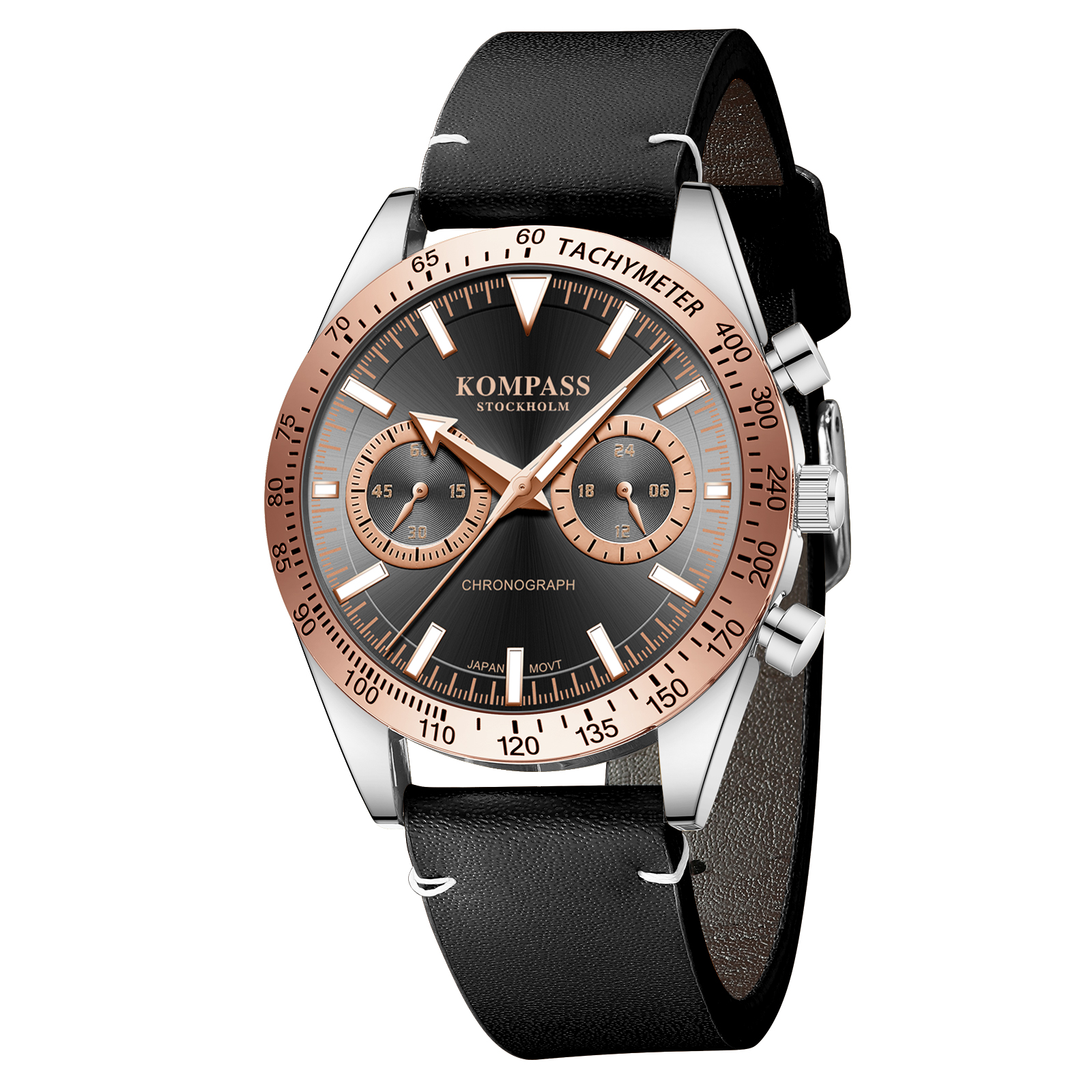 Kompass Skyborne Chronograph Silver Rose Gold Black - 3