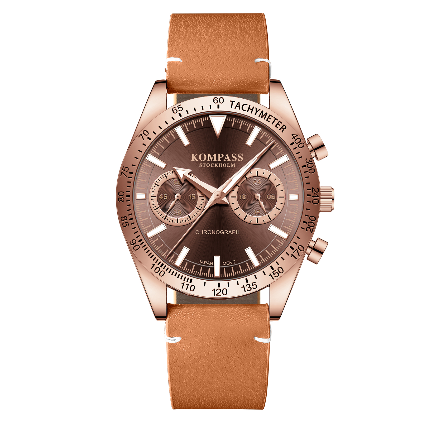 Kompass Skyborne Chronograph Rose Gold Brown