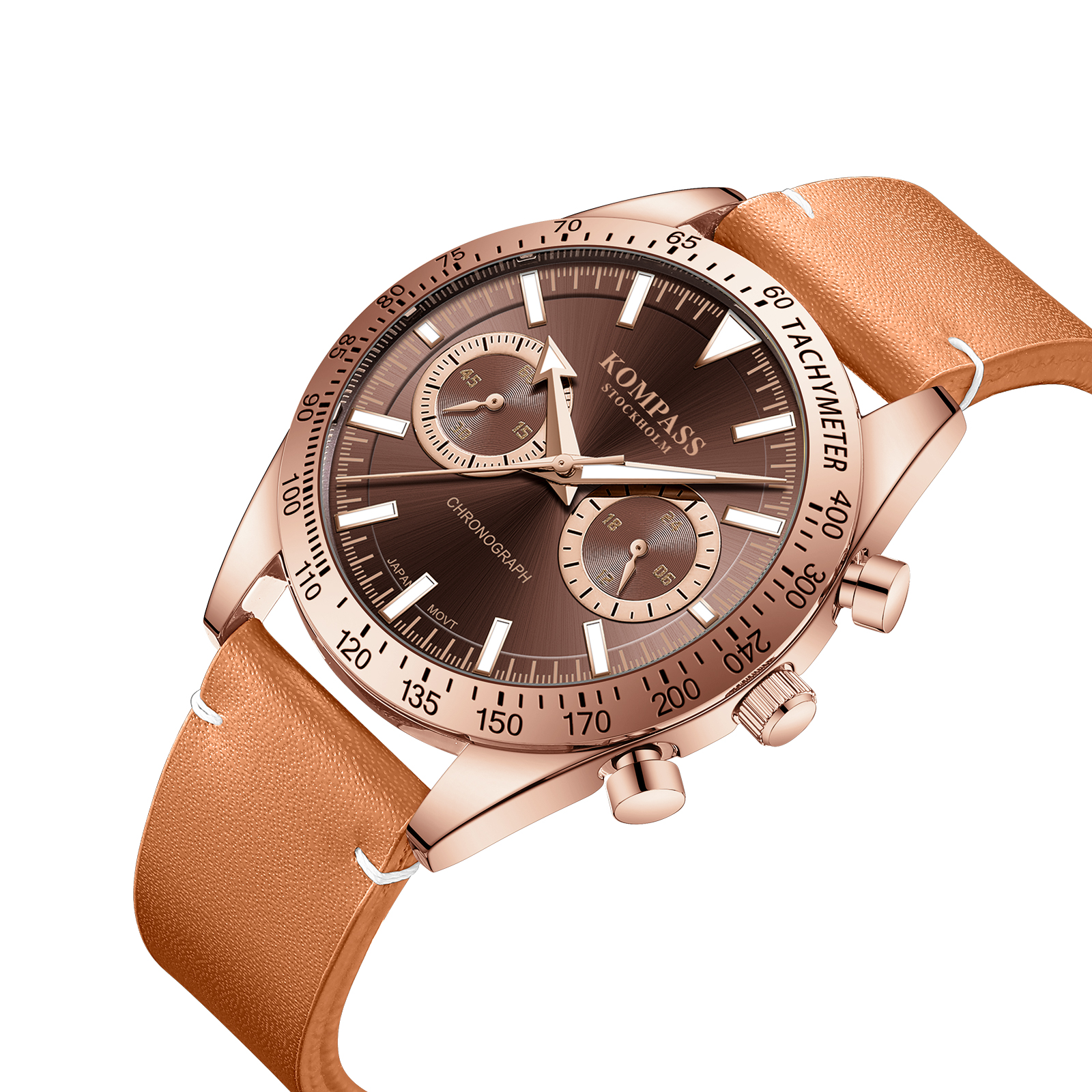 Kompass Skyborne Chronograph Rose Gold Brown - 2