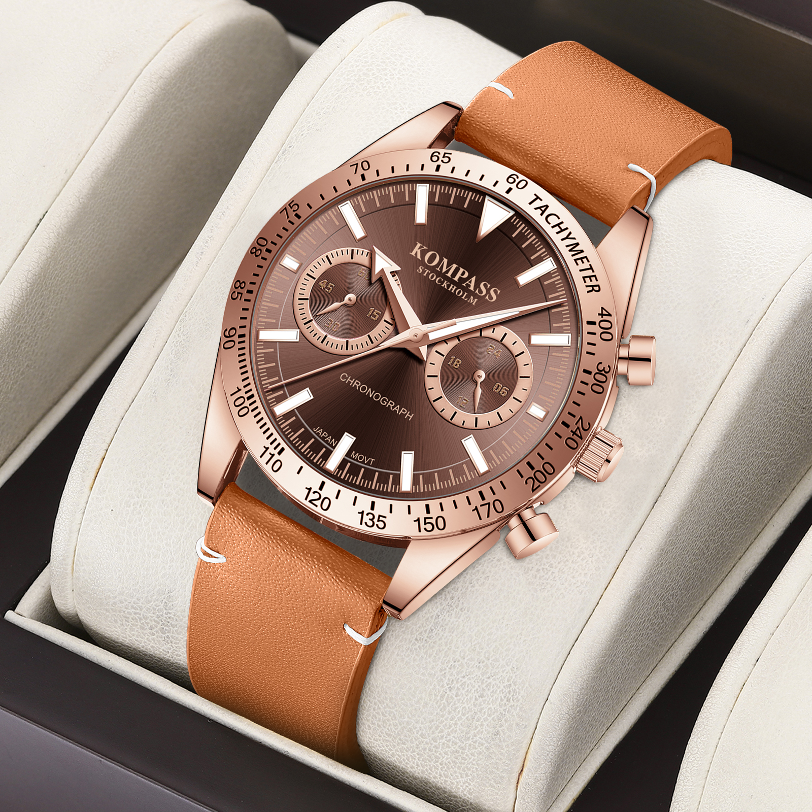 Kompass Skyborne Chronograph Rose Gold Brown - 5