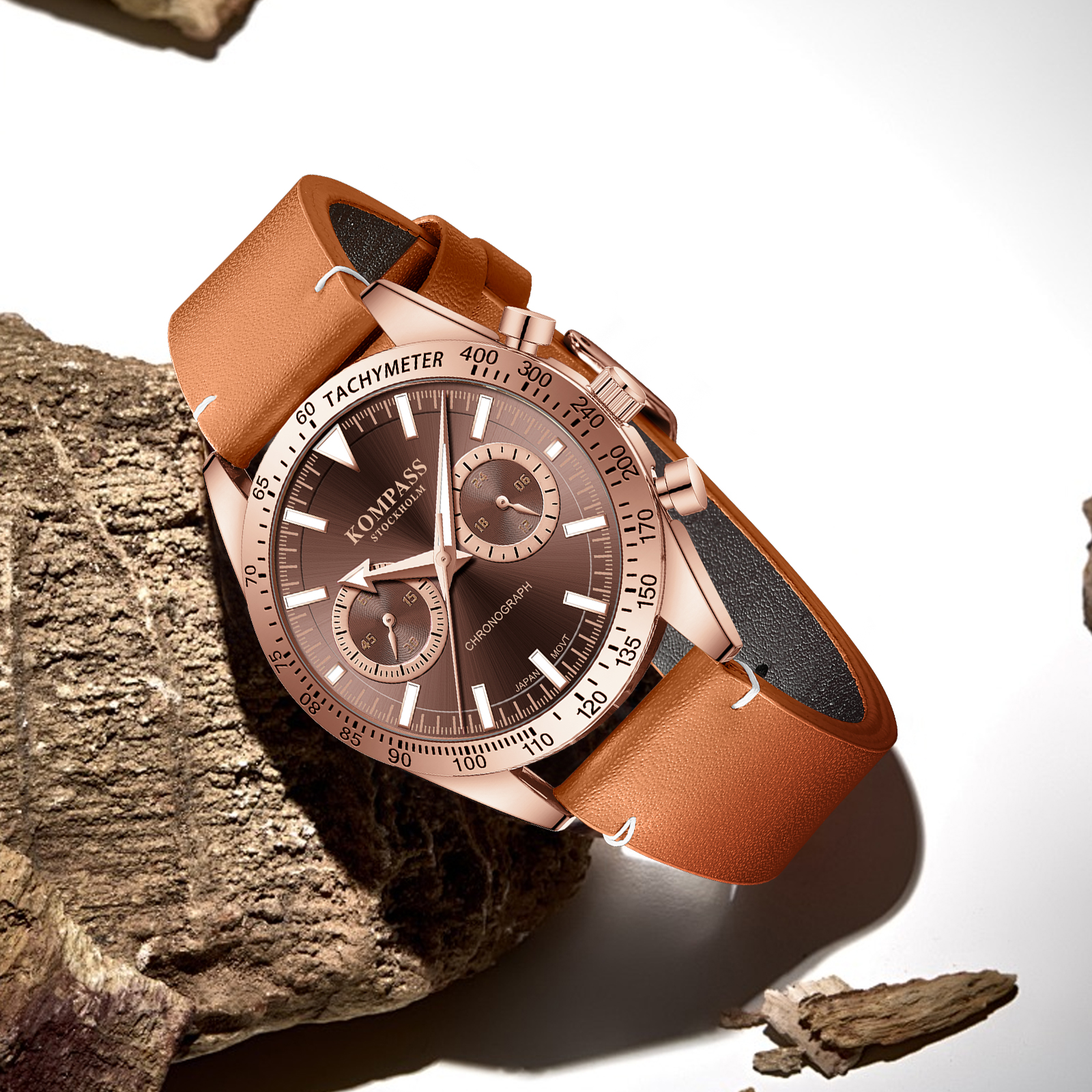 Kompass Skyborne Chronograph Rose Gold Brown - 4