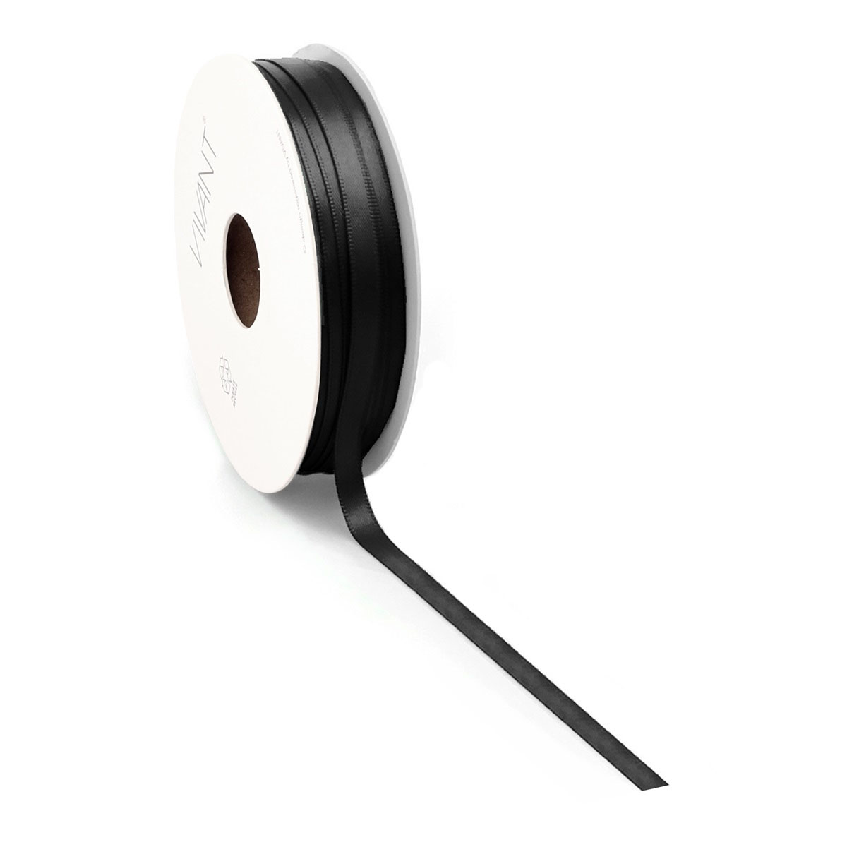Satinband Svart 3mm 50 meter