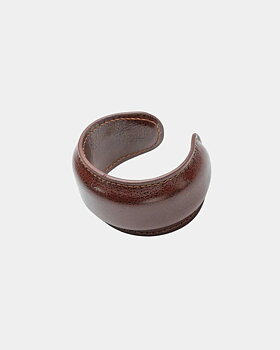 Leather Cuff Bracelet Brown