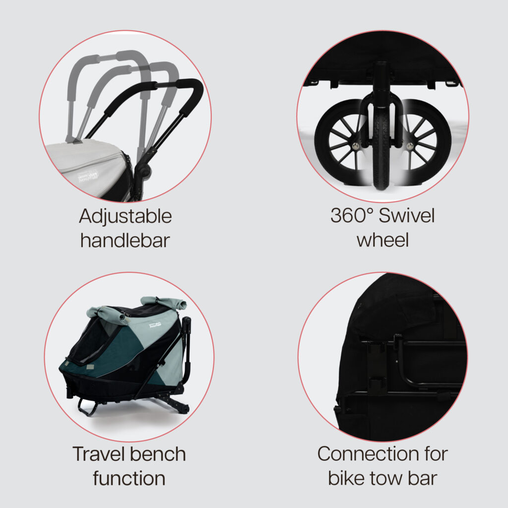 InnoPet Noah - Lagoon - Pet stroller - 4