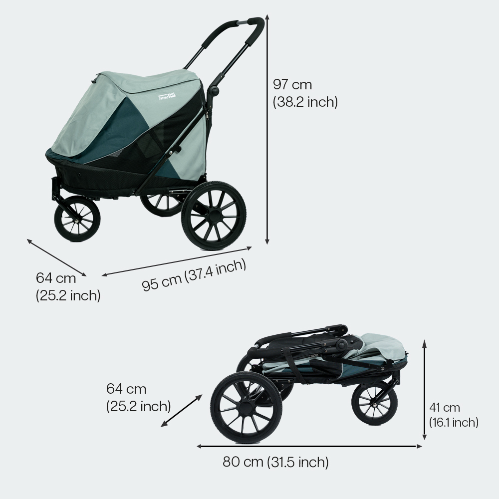 InnoPet Noah - Lagoon - Pet stroller - 5