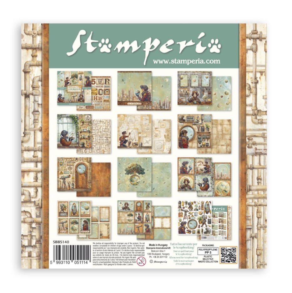 Stamperia Paper Pad 8X8 - A new Beginning  - 2
