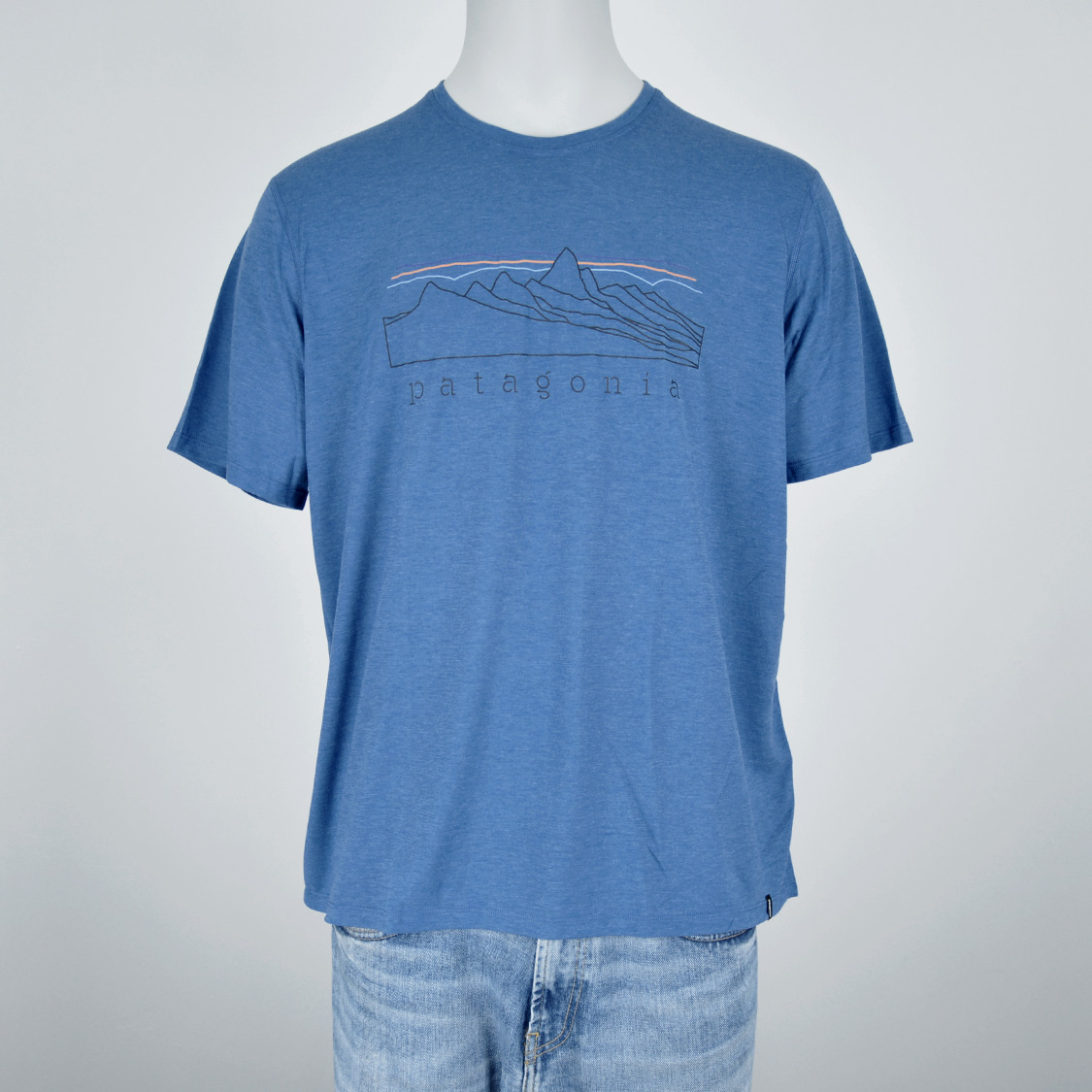 Patagonia - Capilene Cool Trail Shirt - Stratapeaks - Aquatic Blue