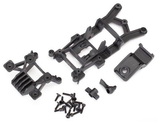 Traxxas Karossfästen Fram & Bak Set Rustler 4x4