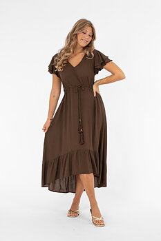 Capri Collection Jane Dress Coffee Brown 