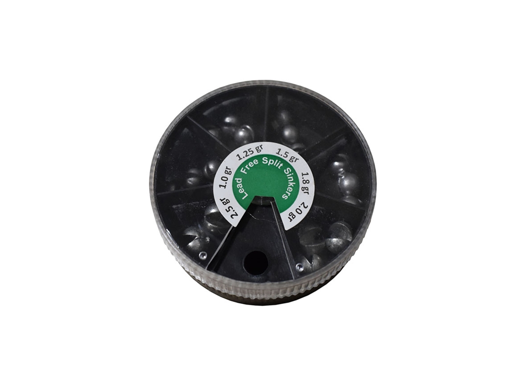 Lead-free split shot sinkers