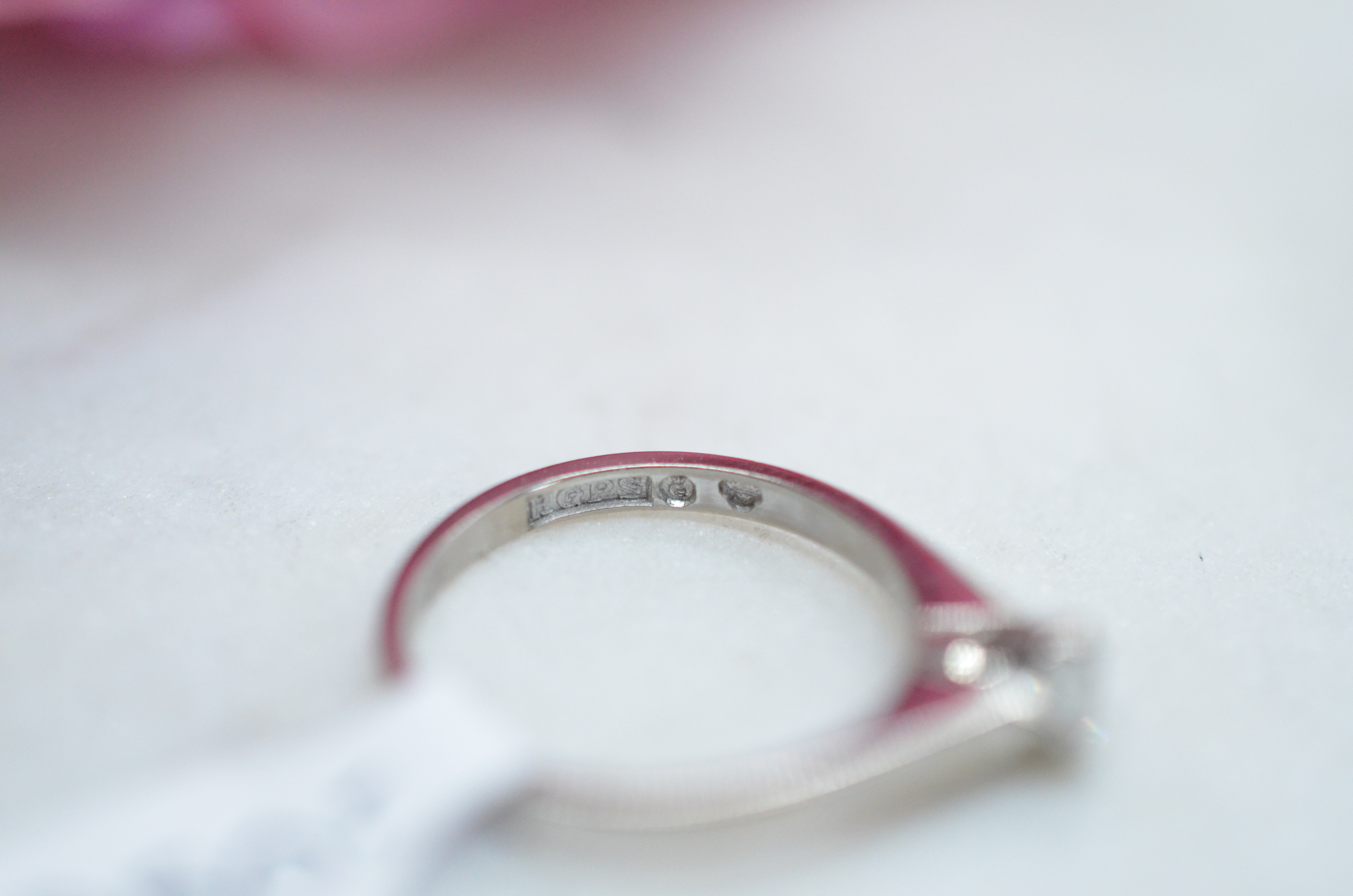 Vintage solitaire ring made in 1967 - 4