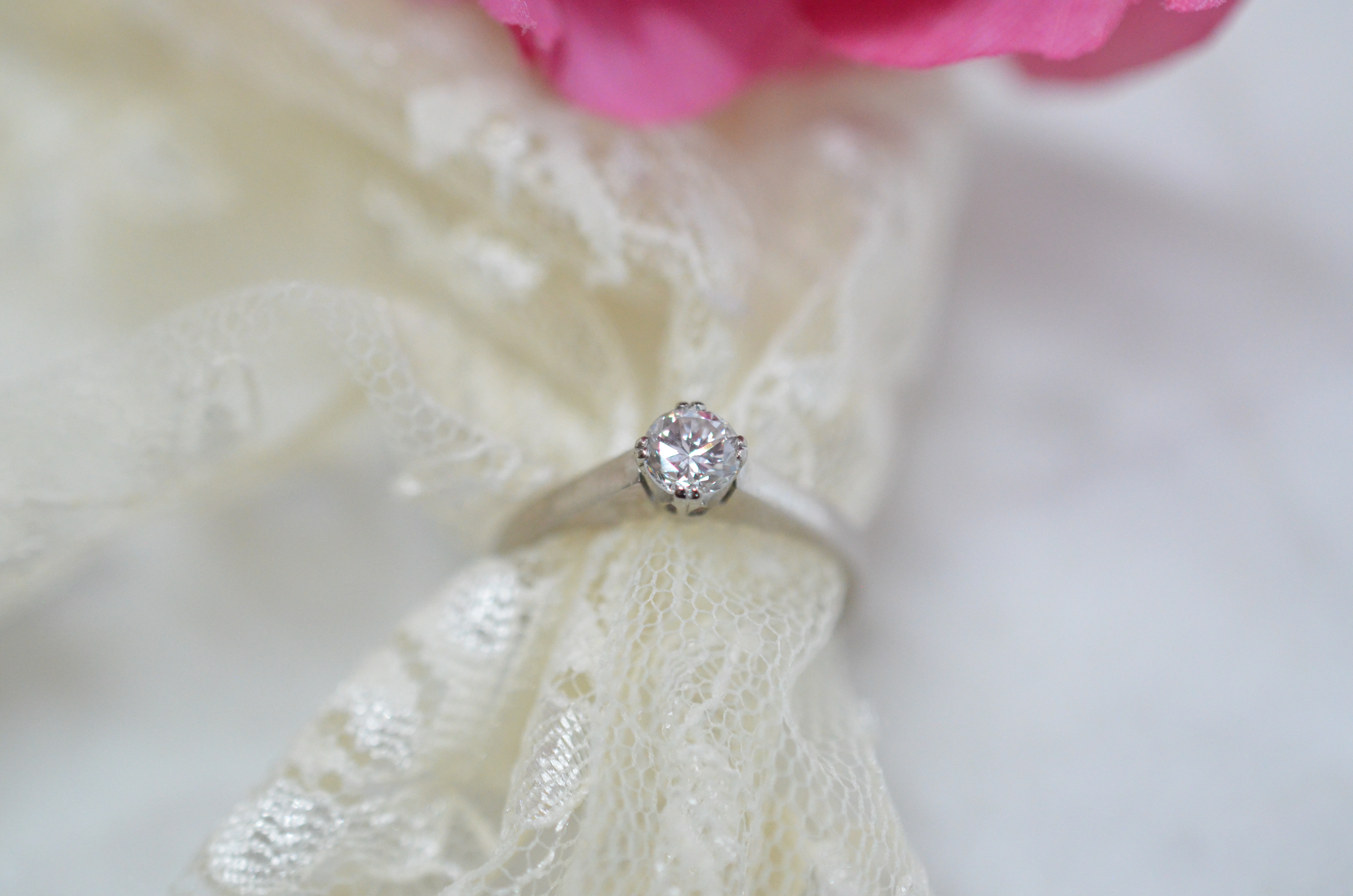 Vintage solitaire ring made in 1967 - 2
