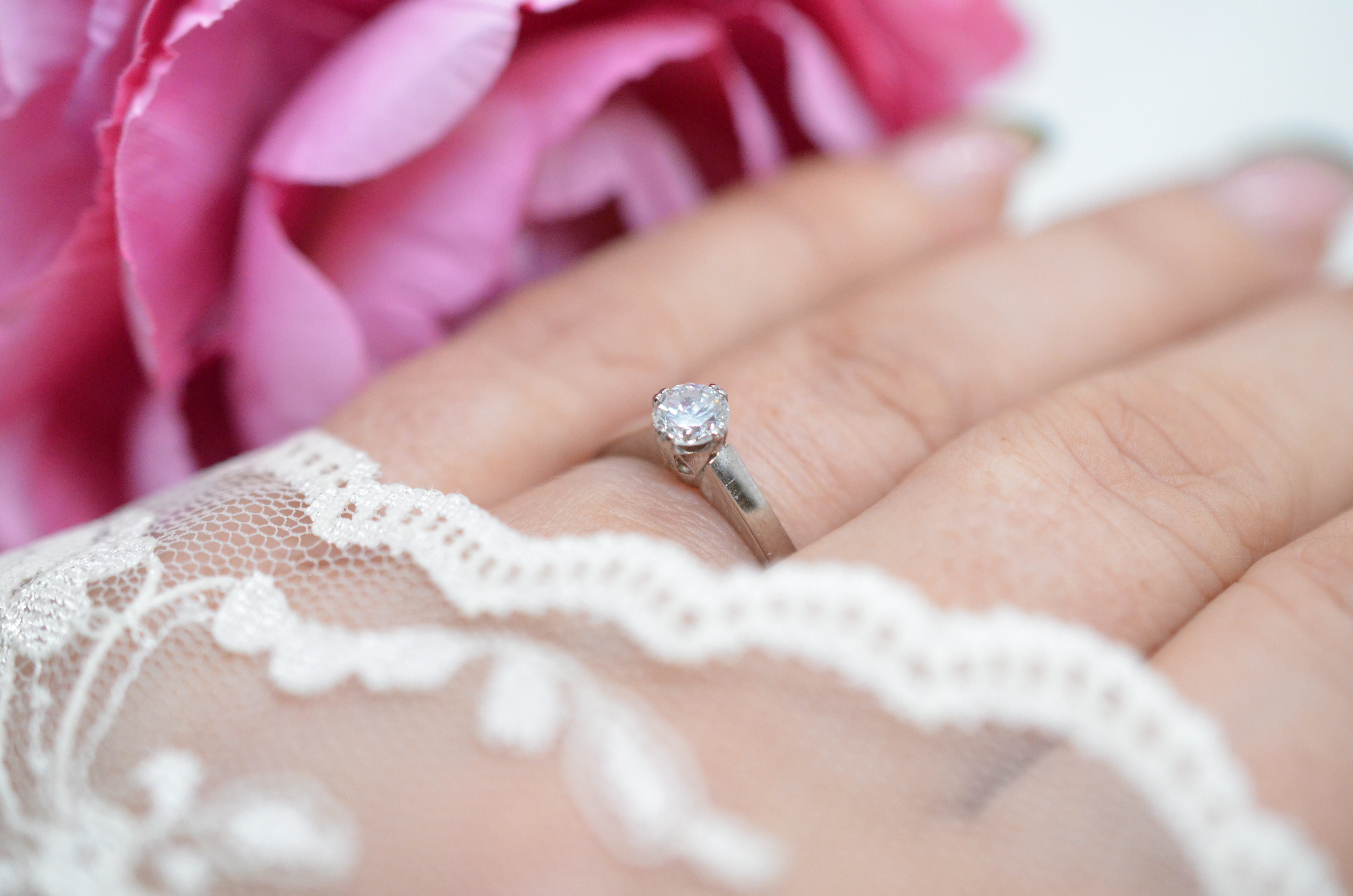Vintage solitaire ring made in 1967 - 3
