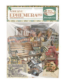 Stamperia Art of Travelling Adhesive Cut-outs Ephemera 