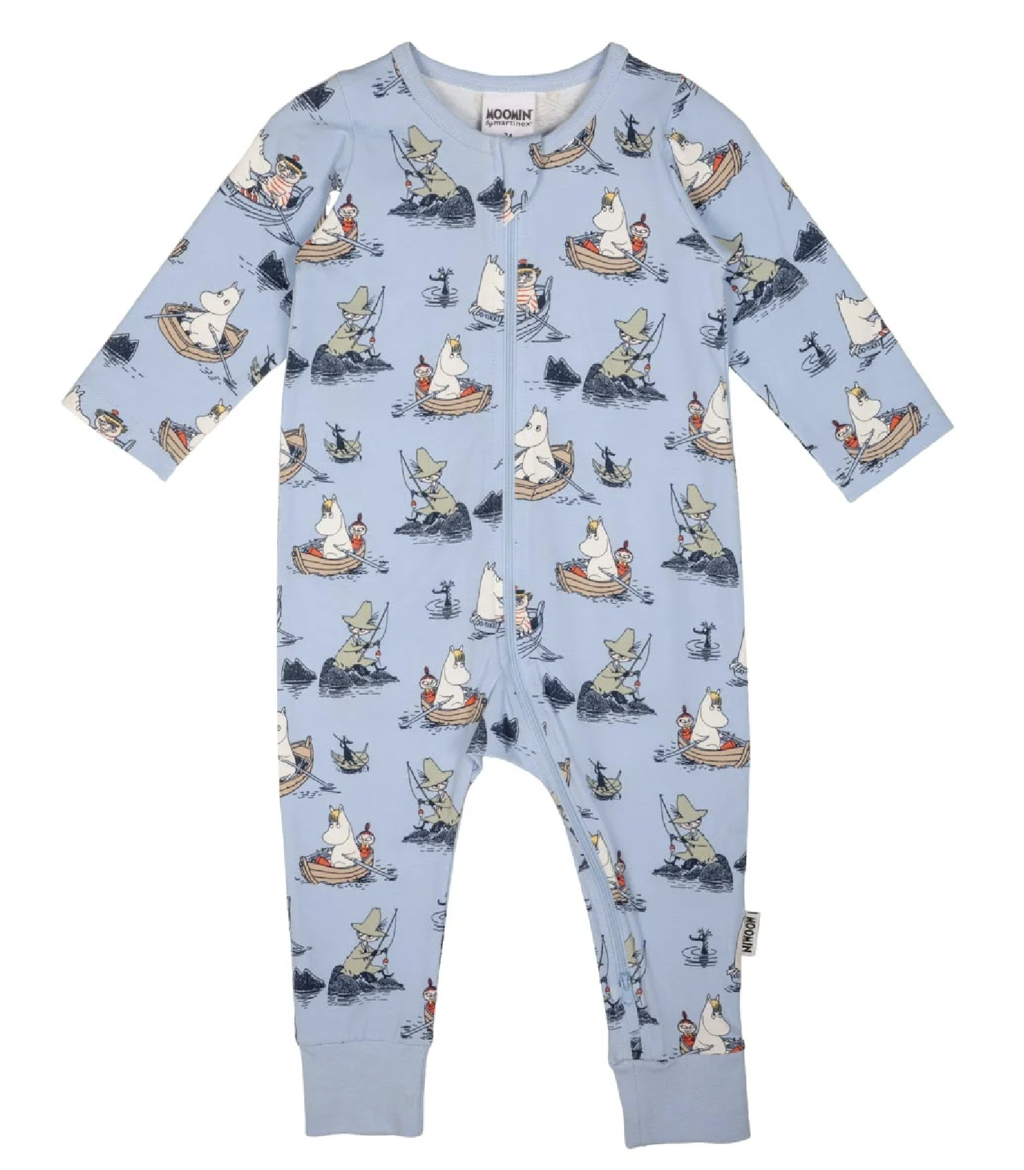 Moomin Baby Pajamas - Boat People Light Blue
