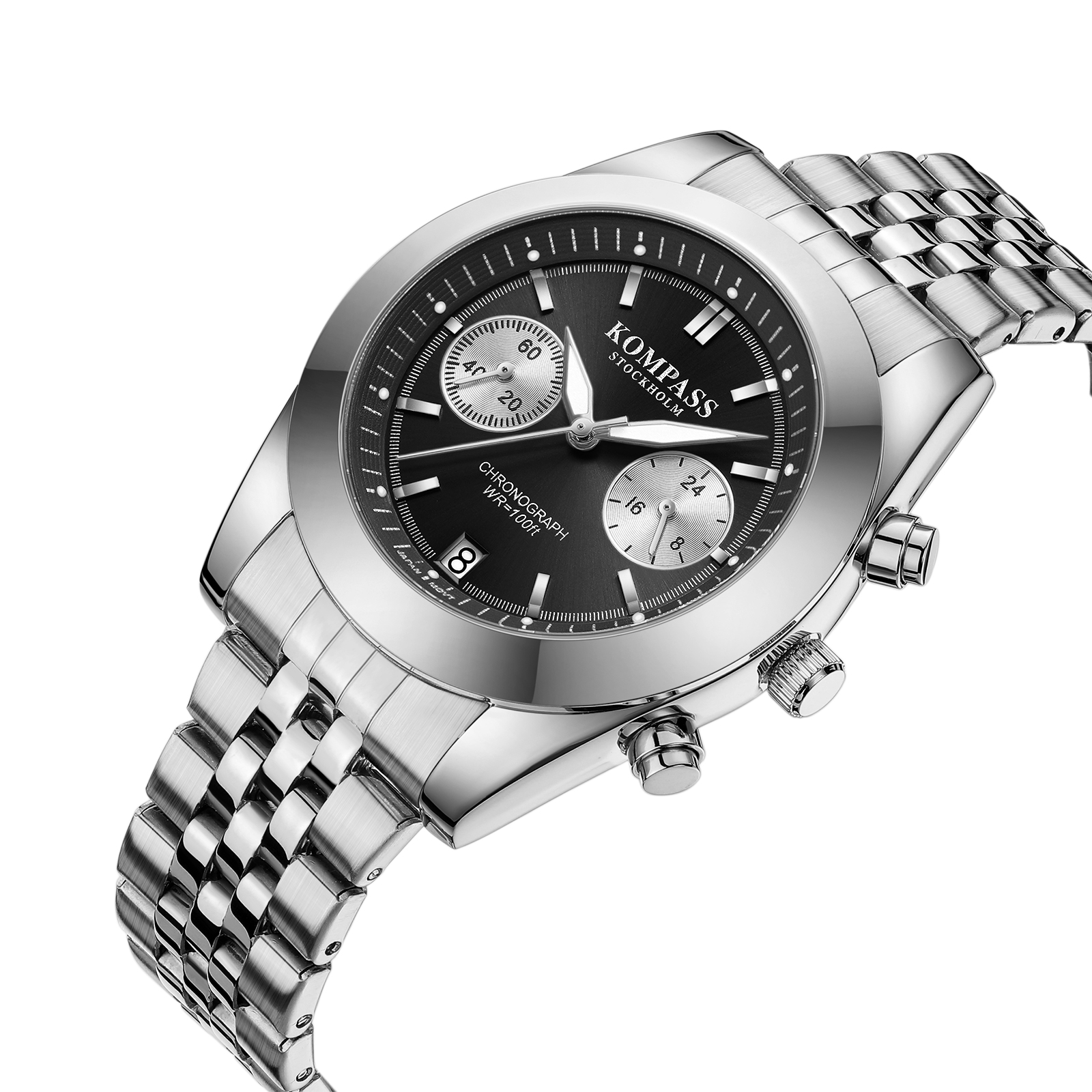 Kompass Navigator Chrono Silver Black - 2