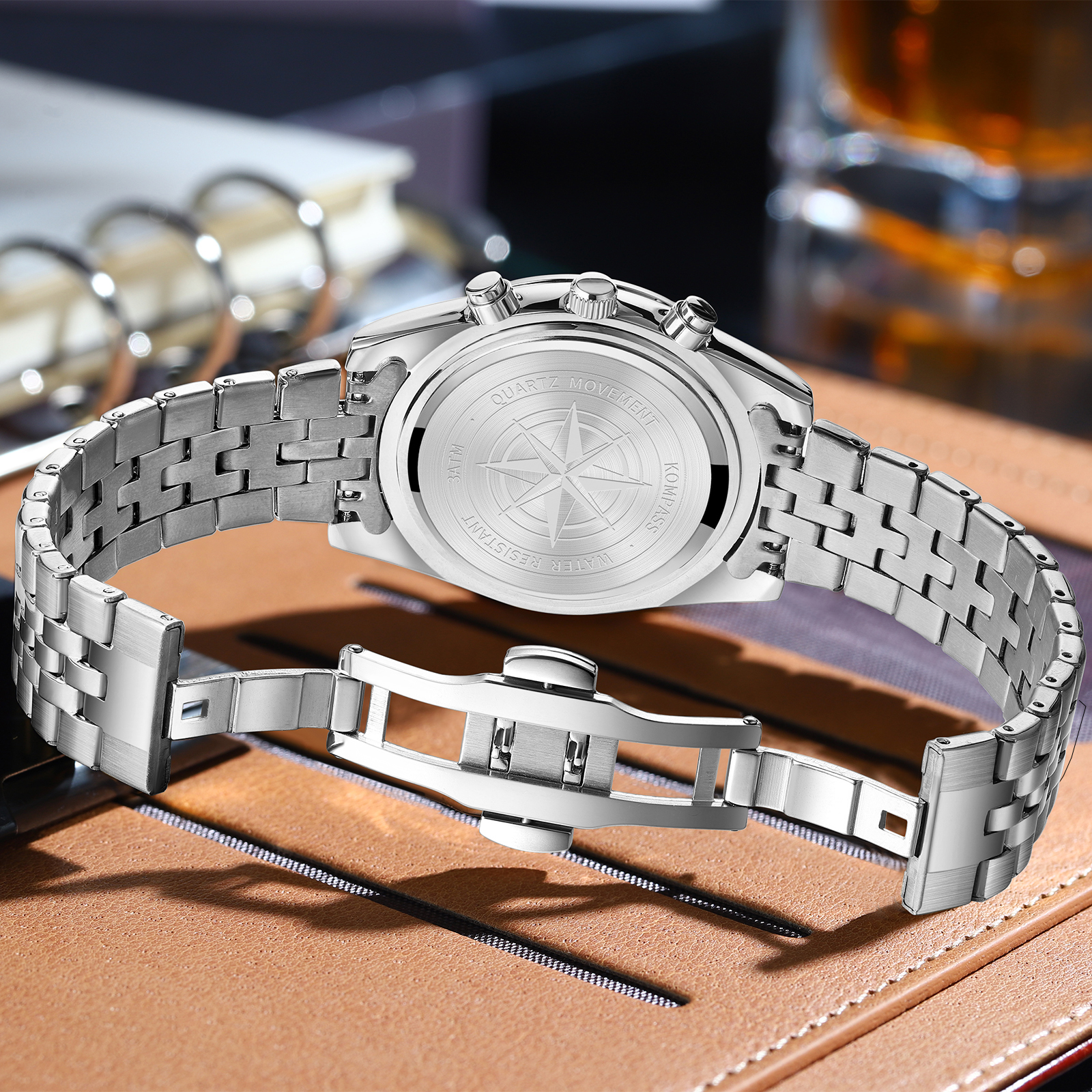 Kompass Navigator Chrono Silver Black - 9