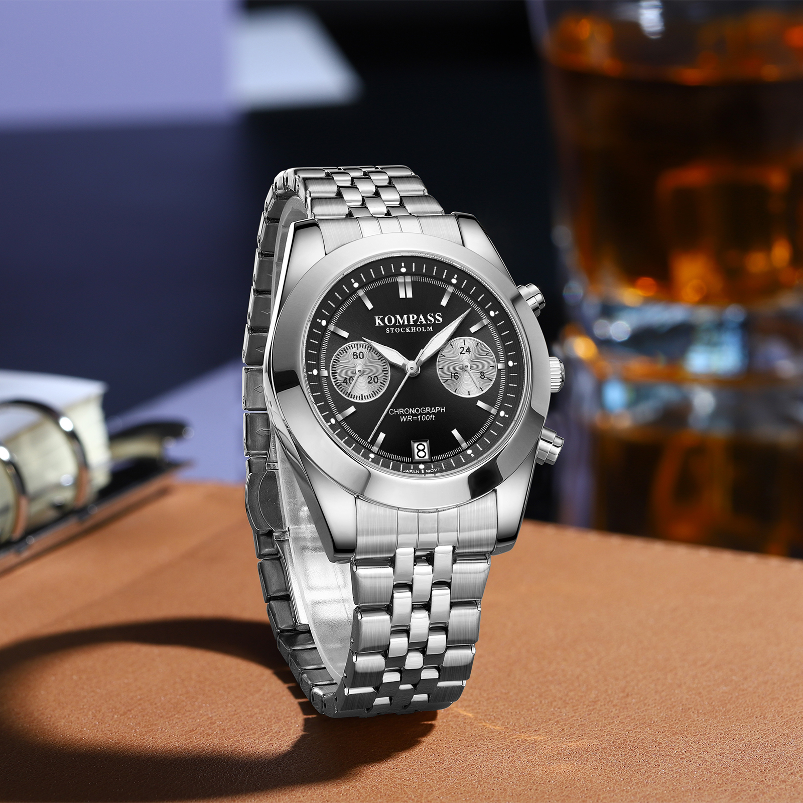 Kompass Navigator Chrono Silver Black - 4
