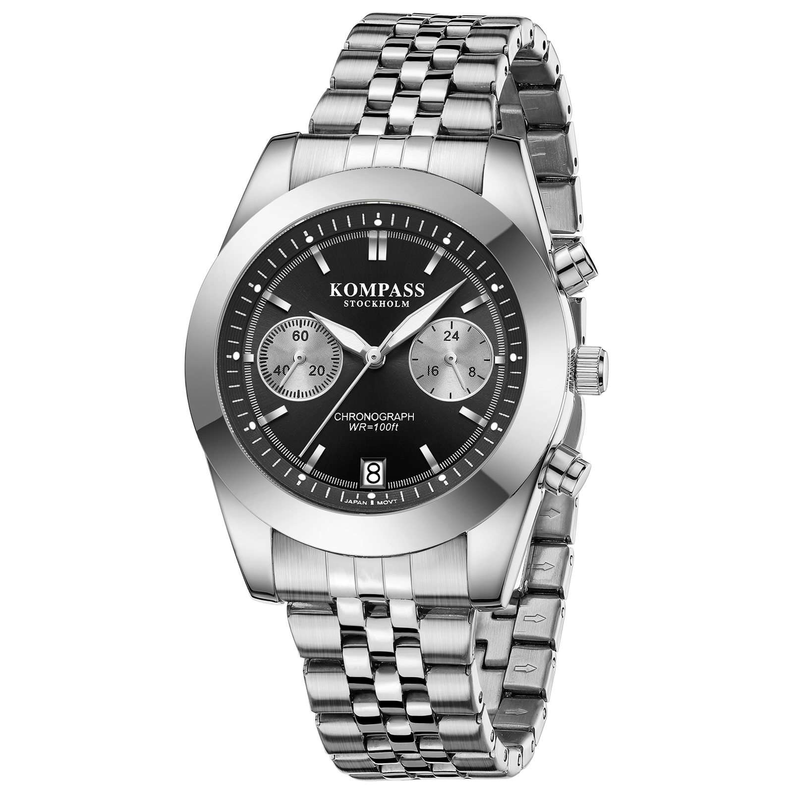 Kompass Navigator Chrono Silver Black - 3