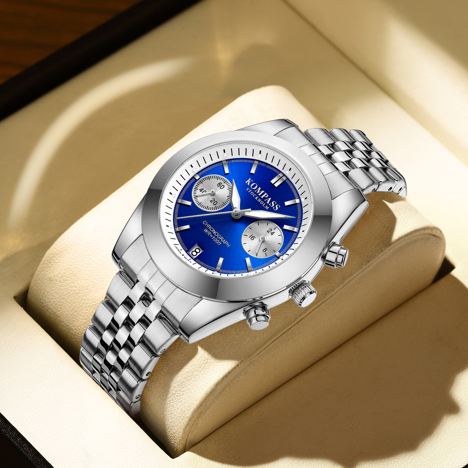 Kompass Navigator Chrono Silver Blue - 5