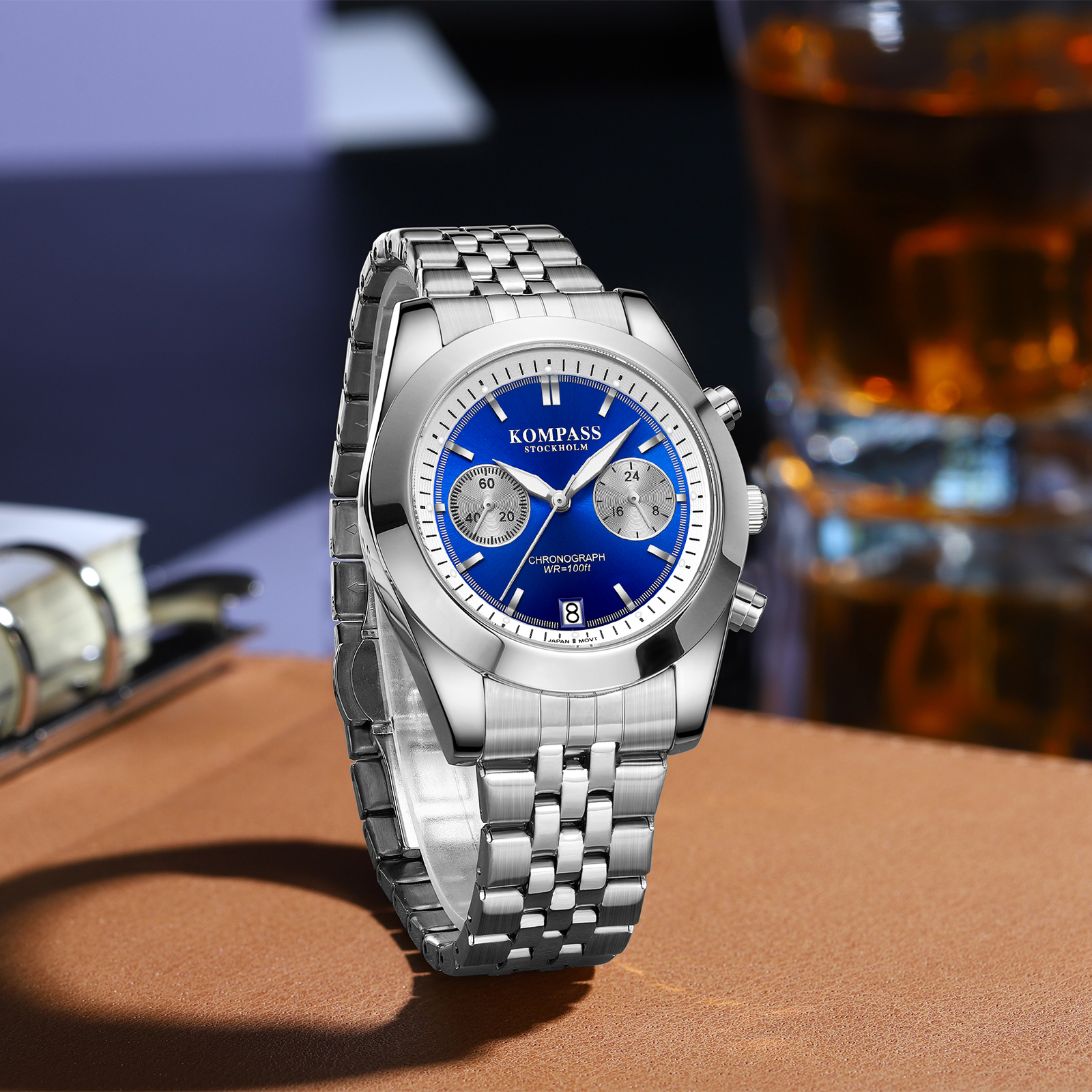 Kompass Navigator Chrono Silver Blue - 4